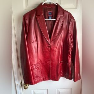 Y2K gap leather jacket XL